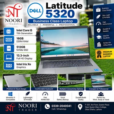 Dell Latitude 5320 | Core i5 11th Gen | 16GB RAM | 512GB NVMe SSD