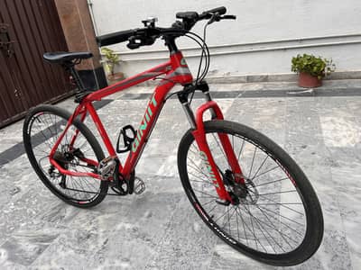 GINIIT Hybrid / Fitness Bicycle – Red