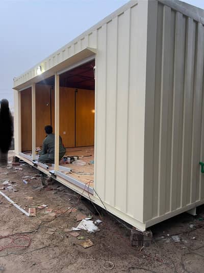 Marketing Office Container front glass real estate portable office