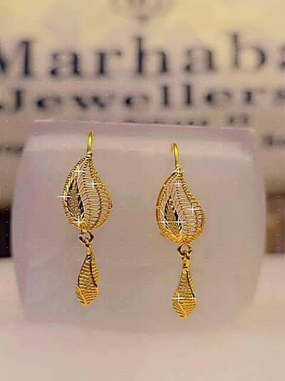 Gold earrings new design kanty