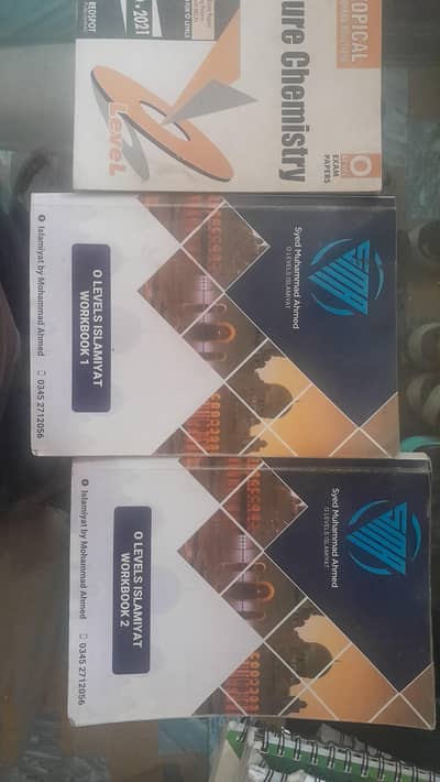 O level books, yearly past papers and tropical past papers