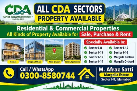 Margalla Orchard Plot And Margalla Enclave Files Available.