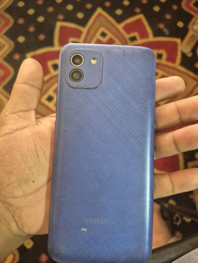 Samsung Mobile A03 all ok pta aproved sirf glass total howa h
