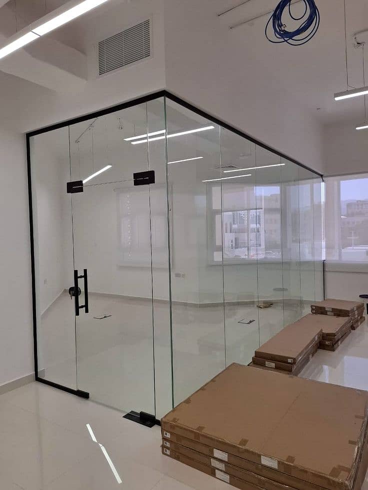 Aluminium Doors & Windows / Office Glass Partitions / Glass Railings ...