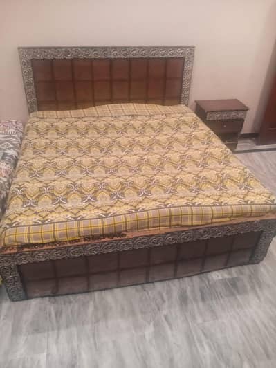 King Size Double Bed with 2 Side Tables