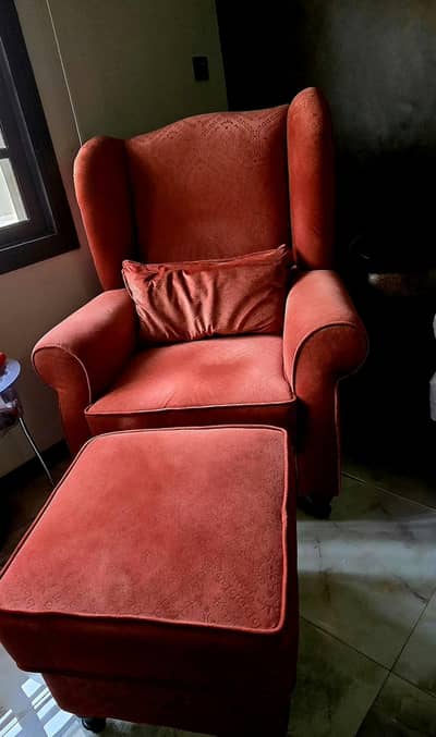 Sofa Chair and Ottoman