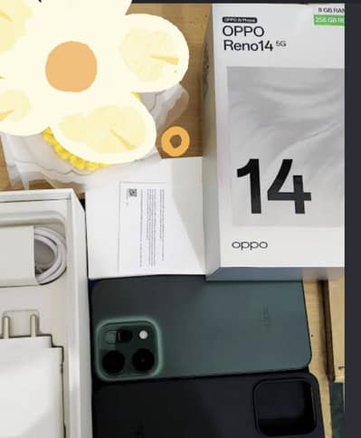 Oppo Reno 14 5g complete box 256 gb