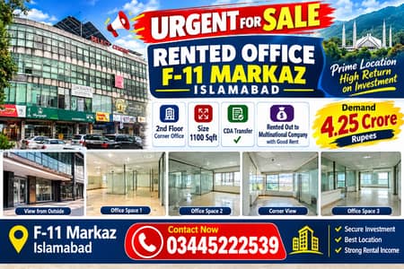 Rented office for sale in Select Center F-11 Markaz Islamabad