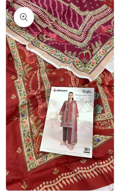 Branded Alkram khaddar Unstitched collection