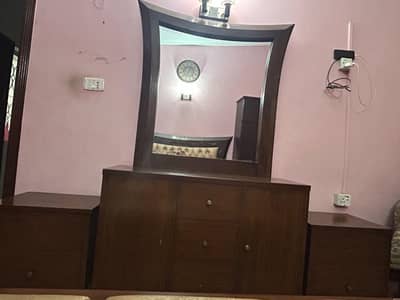 King Size Bedroom Set - Bed + Dressing Table + 2 side tables