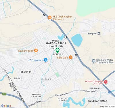 FURNISHED CORNER APARTMENT FLAT AT CDA B BLOCK -MARKAZ B-17