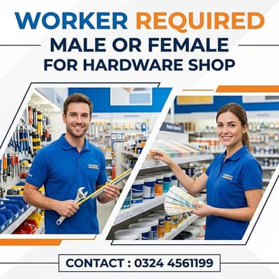 Staff Required for Billing, Customer Dealing & Stock Management