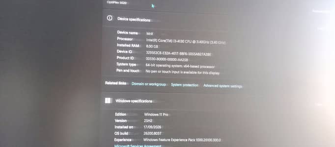 dell optiplex 3020 core i 34th gen or hp g24 g4 led monitor
