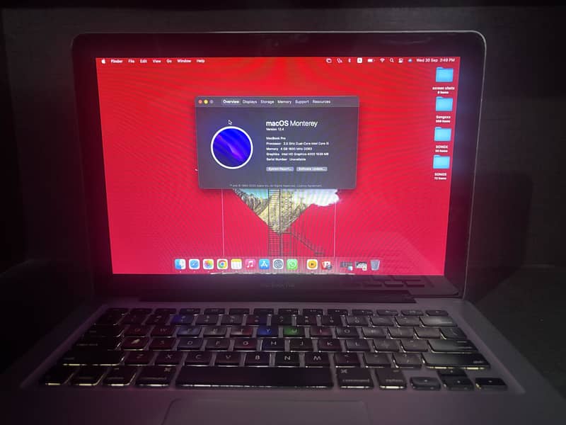 MacBook pro 13 model 2012 6