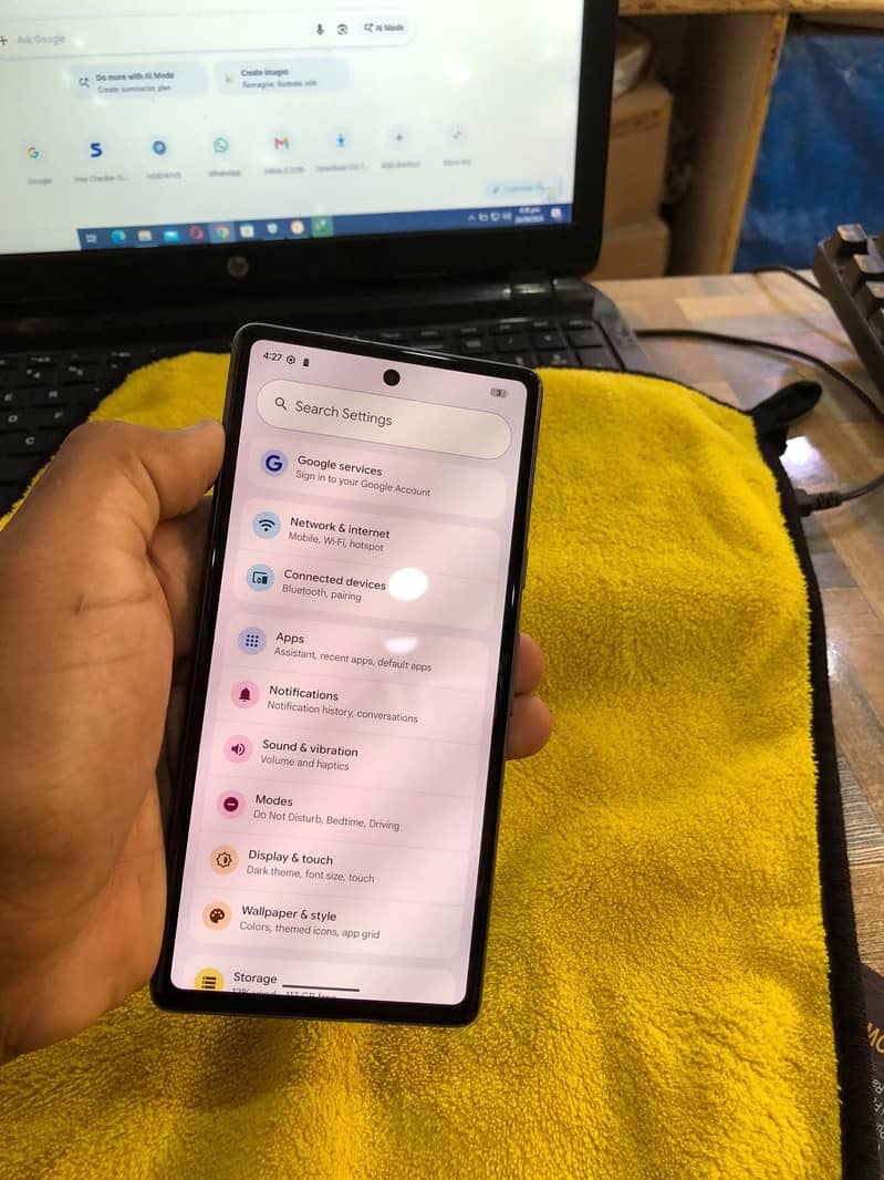 Google Pixel 7A all ok 10
