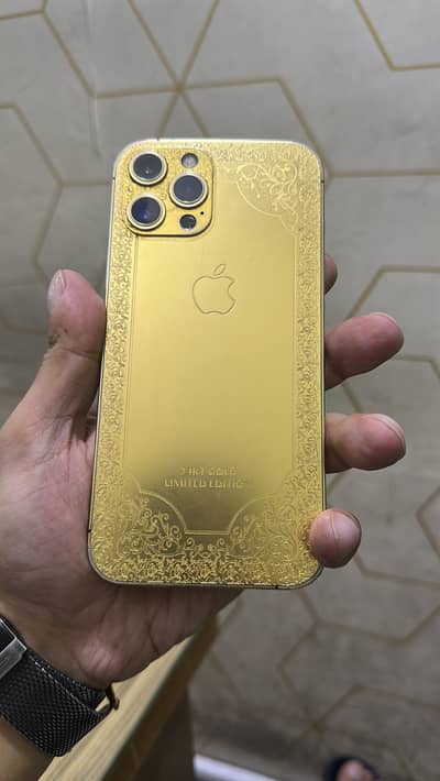 Iphone 12 Pro Max Gold Plated 128GB PTA