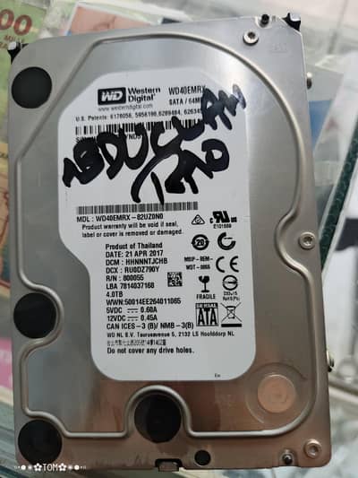 4TB HARD DRIVE with DATA Collection