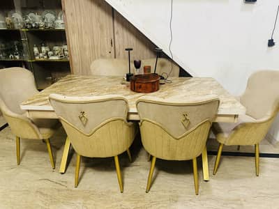 Dining table with chairs one month used only