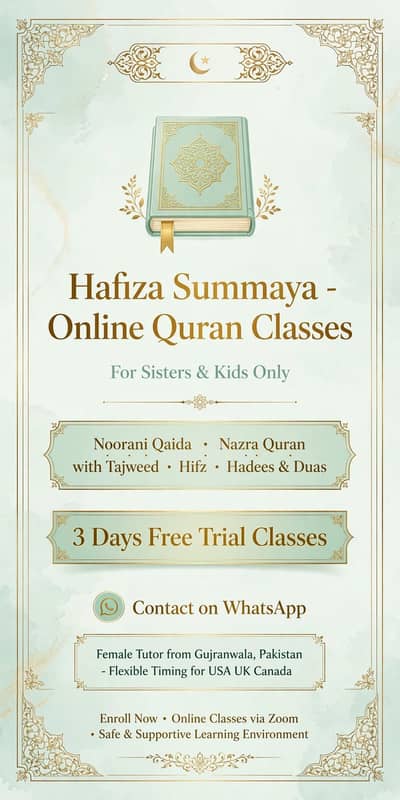 Online Quran Tutor For kids and adults