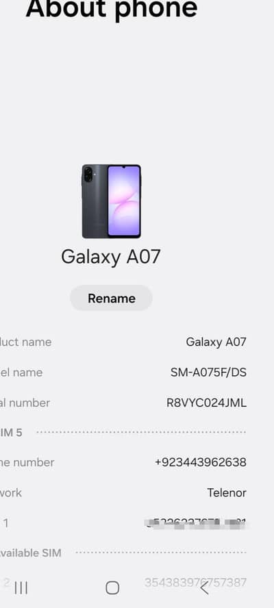 Samsung Mobile A06   4gb 128 gb