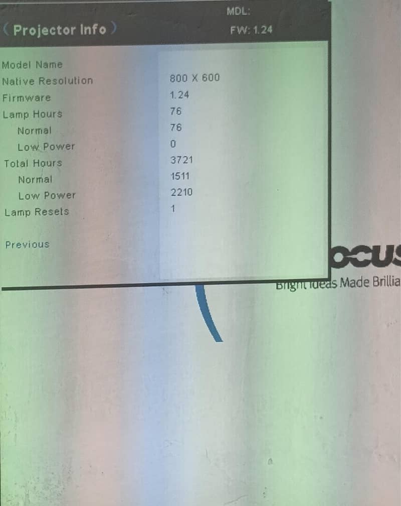 InFocus IN112 Projector 3