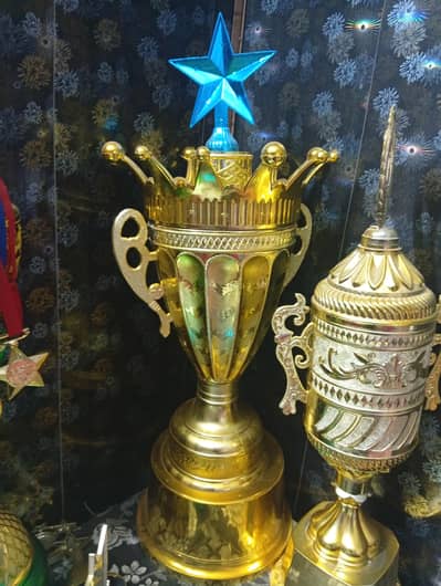 trophy for cricket football hokey school functions badminton