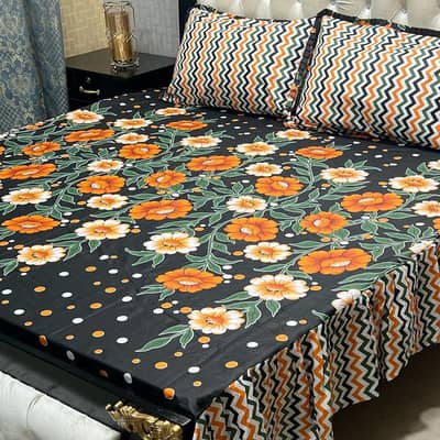 Premium Luxury King Size Cotton Bedsheet - Brand New