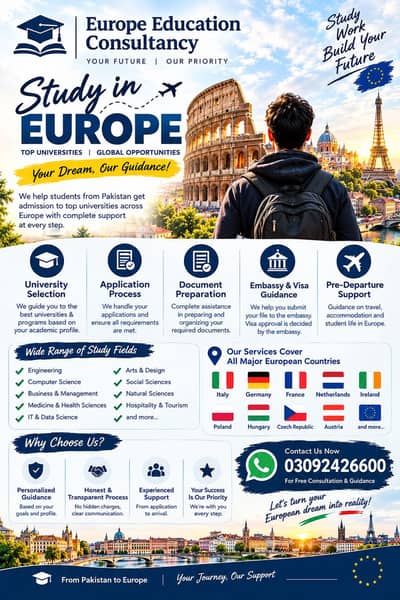  Study in Europe  | Your Future Starts Here! 