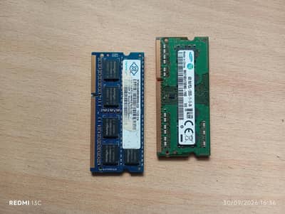 2x 4GB Laptop RAM DDR3 / DDR3L (Samsung & Nanya)