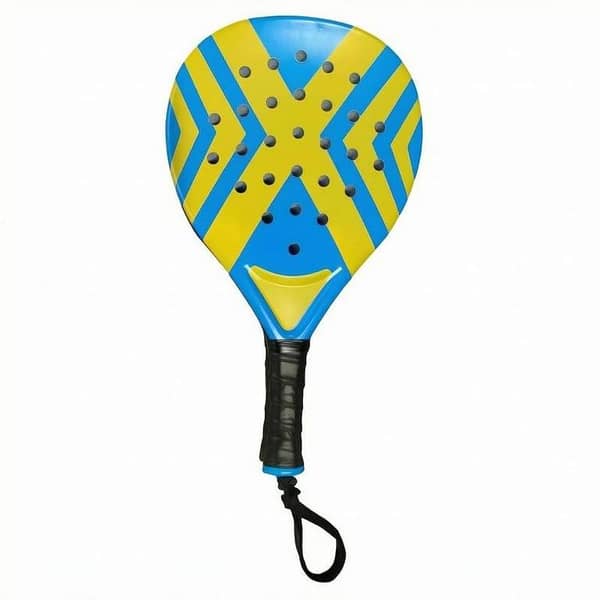 Perforated Teardrop Padel Racket Molded Padel Racket Solid-Face Sports Gear Wrapped Handle | Racquets | Tennis | Tennis & Racquet Sports