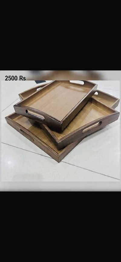 3 pc tray set
