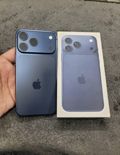 Apple iPhone 17 Pro Max jv 256gb 100 health 18 cycle with box