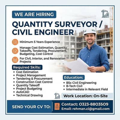 Quantity Surveyor/Civil Engineer