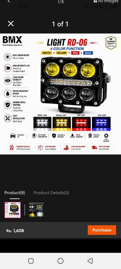 front lights motorcycle