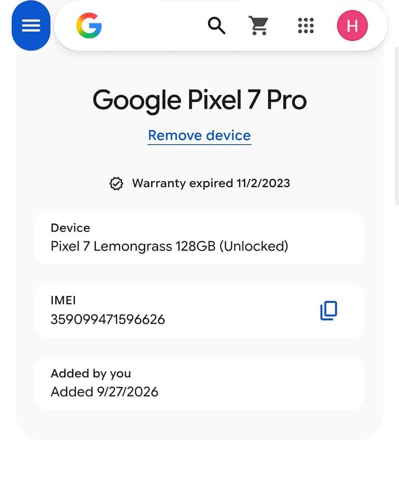 Google pixel 7 pro 10/10 7