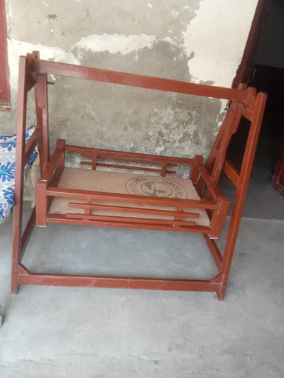 wooden baby jholacradle stron wood Sadia abad