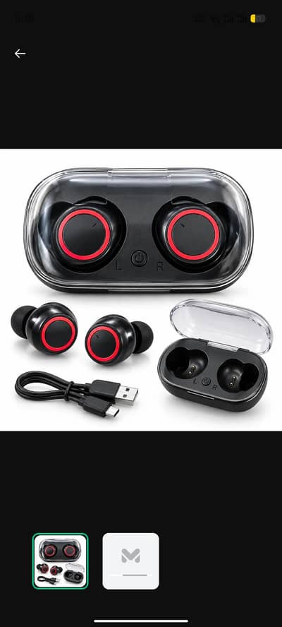 TWS wireless earbuds,touch control,charging case