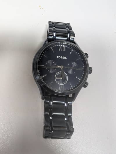 Selling my fossi dark blue brand new condition original watch no copy