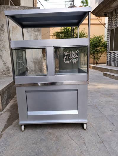 shawarma counter steel frame Loha body