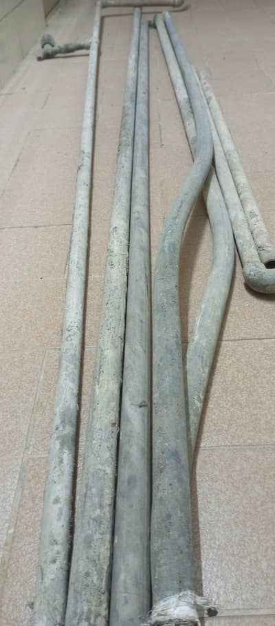Clean & Rust-Free GI Sanitary Pipes (1" & 3/4" Diameters)