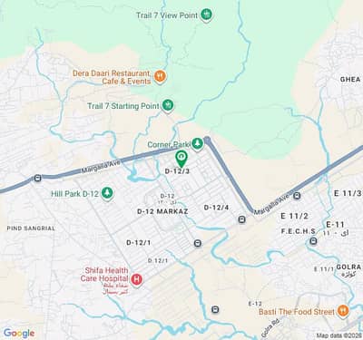 Well-Located Residential Plot In D-12/3 Islamabad Prime Address
