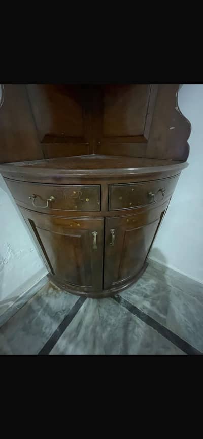 Original Antique Wooden Corner Cabinet || Just like New