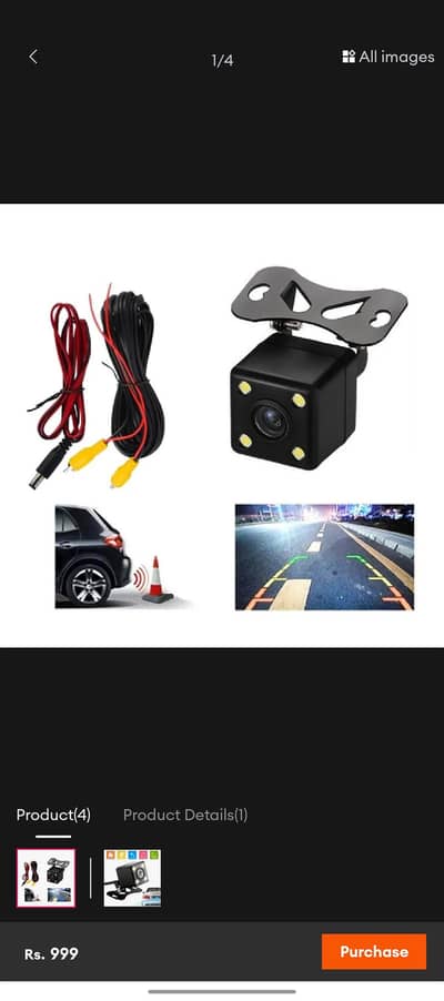 HD LED Backup Camera | Car Reverse Camera | Night Vision