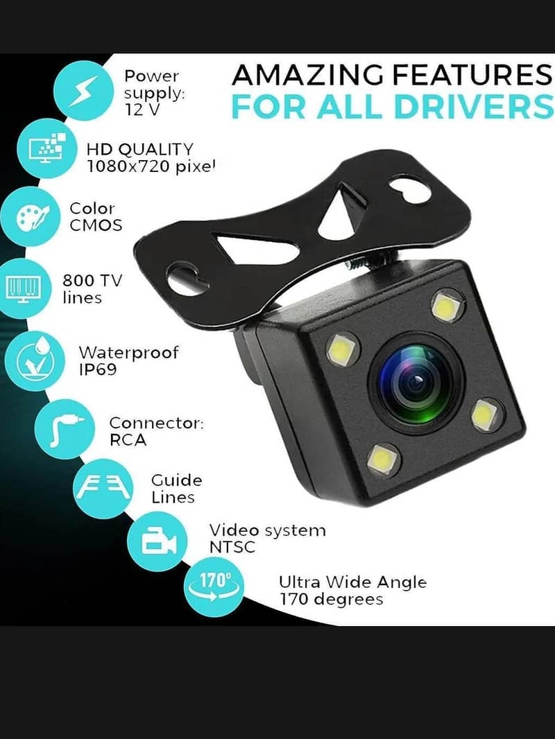 HD LED Backup Camera | Car Reverse Camera | Night Vision 1