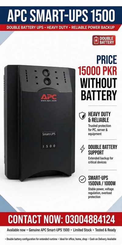 APC brand use smart ups excellent condition and reliable