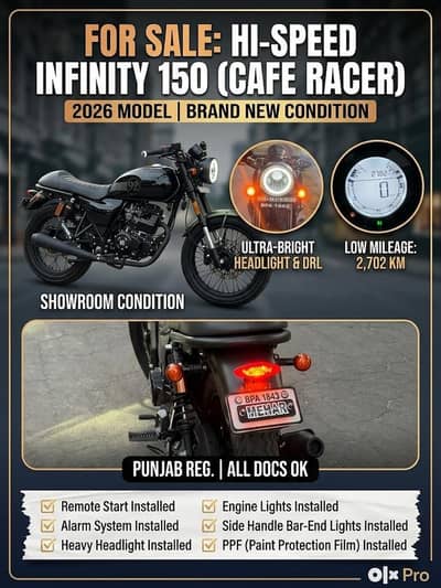 Hi Speed Infinity 150cc | 2026 Model | Low Mileage | Fully Loaded