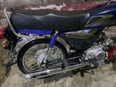 Honda cd 70 blue 2025 model lush condition