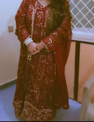 2pc long frock
