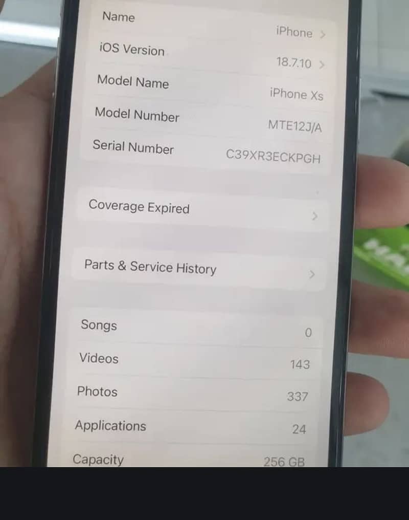 iPhone XS 7