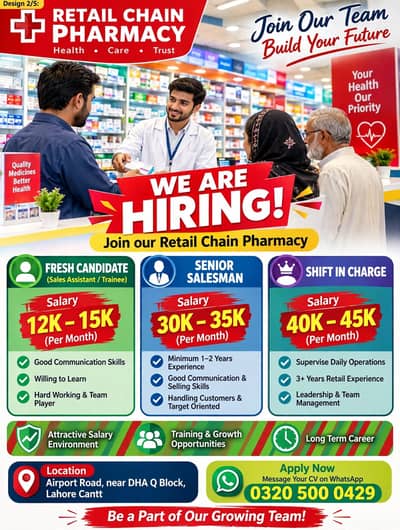 shift incharge required